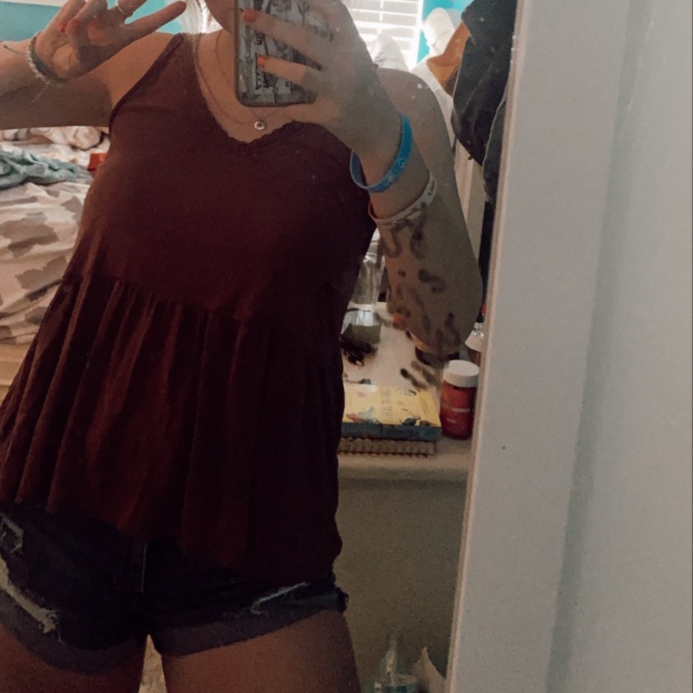 American eagle purplish tank